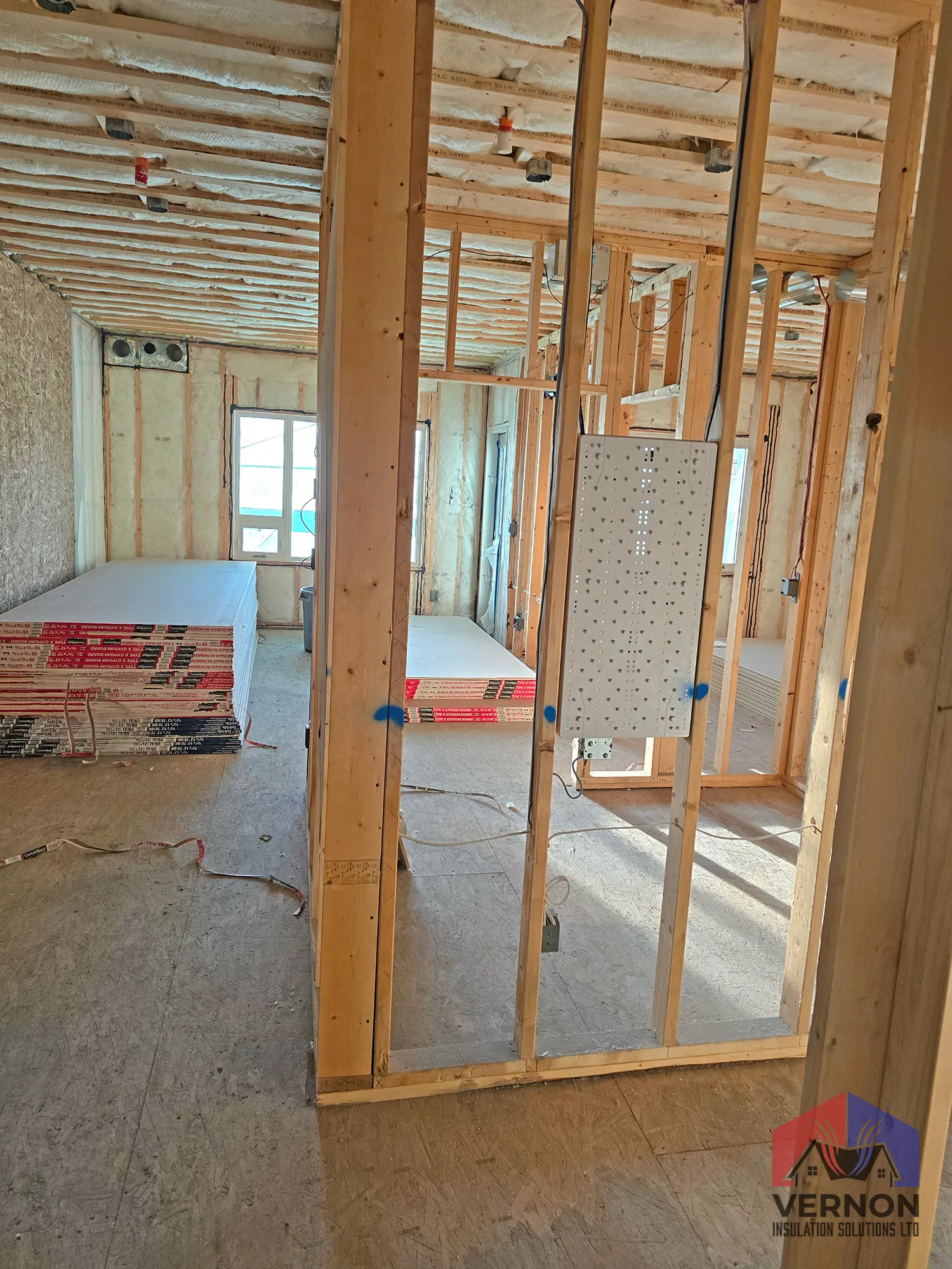 Apartment building insulation project