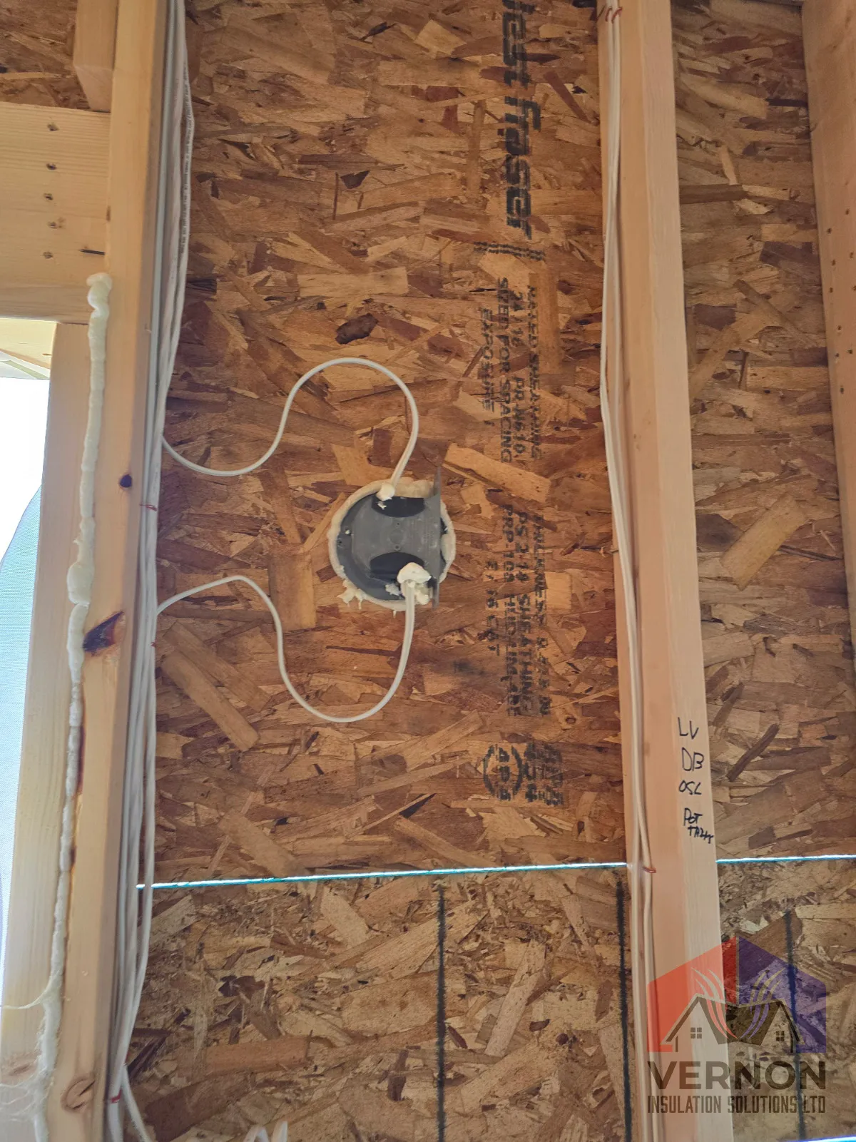 Completed insulation job