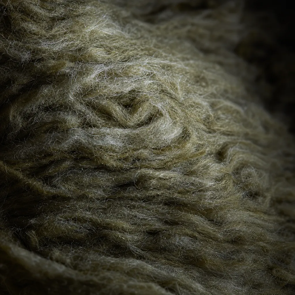 Macro texture of mineral wool (rockwool)